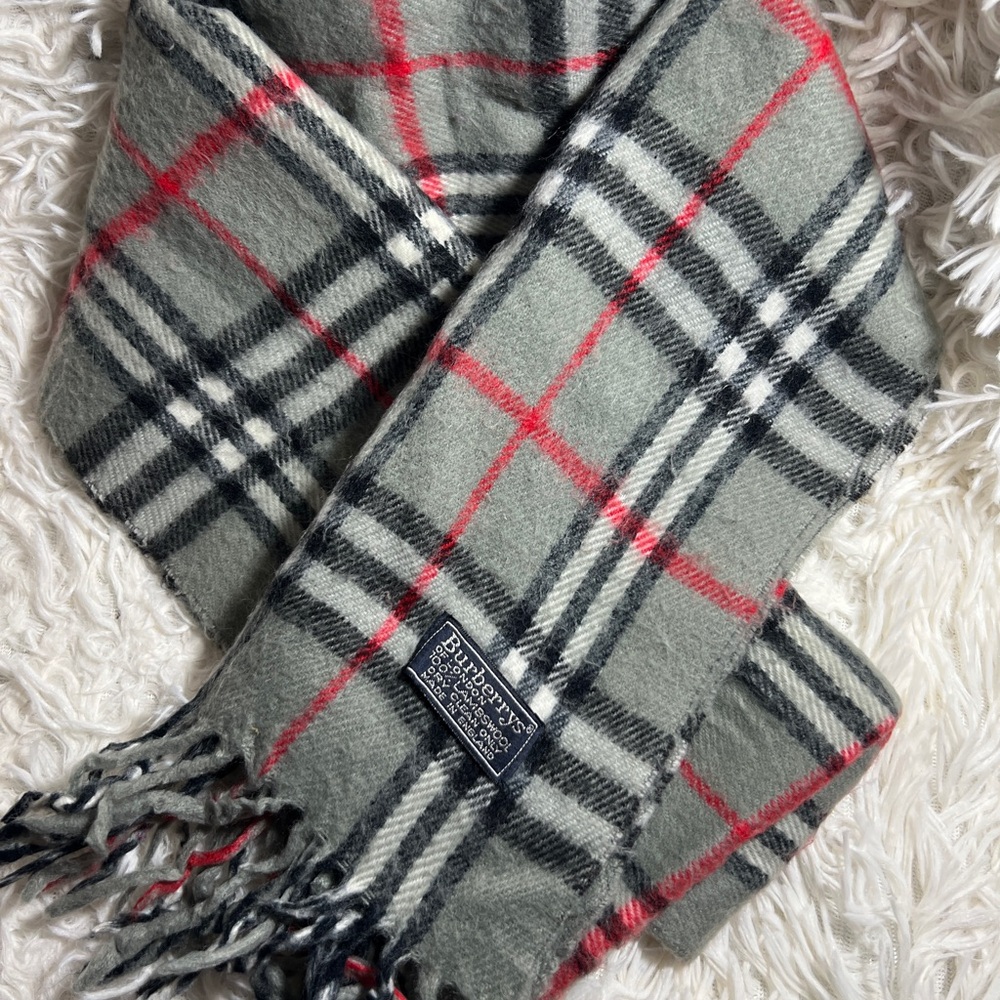 Burberry Plaid Wool Scarf - Picture 6 of 10